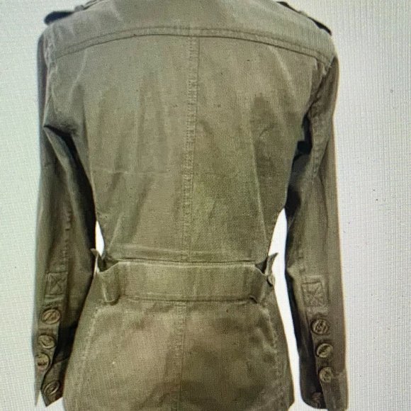 CAbi Military Green Jacket (M) with matching sleeveless top (S) - Picture 2 of 5